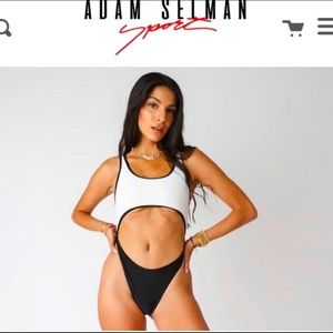Adam Selman Sport One-Piece Swim Suit
